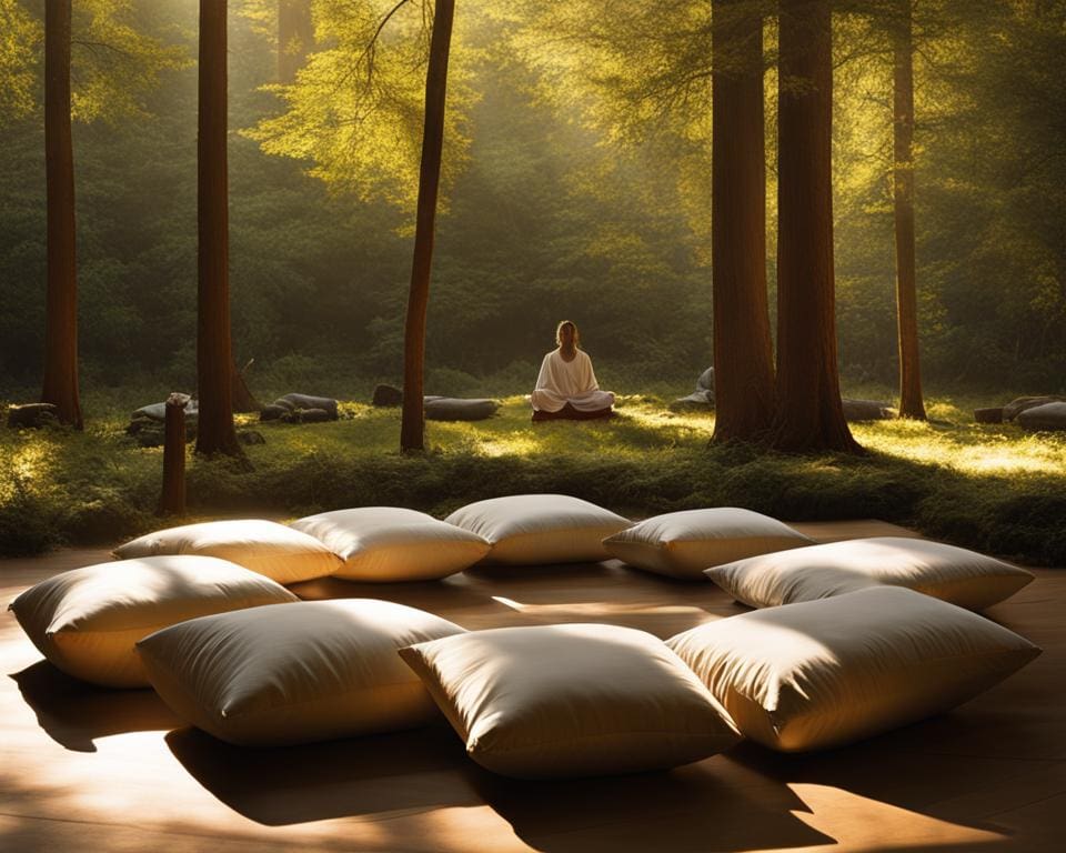 mindfulness en meditatie tijdens retraite