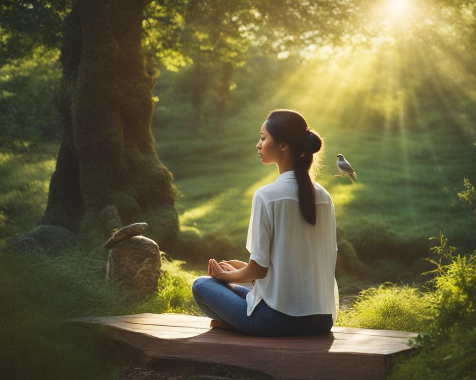 mindfulness in een spirituele retraite