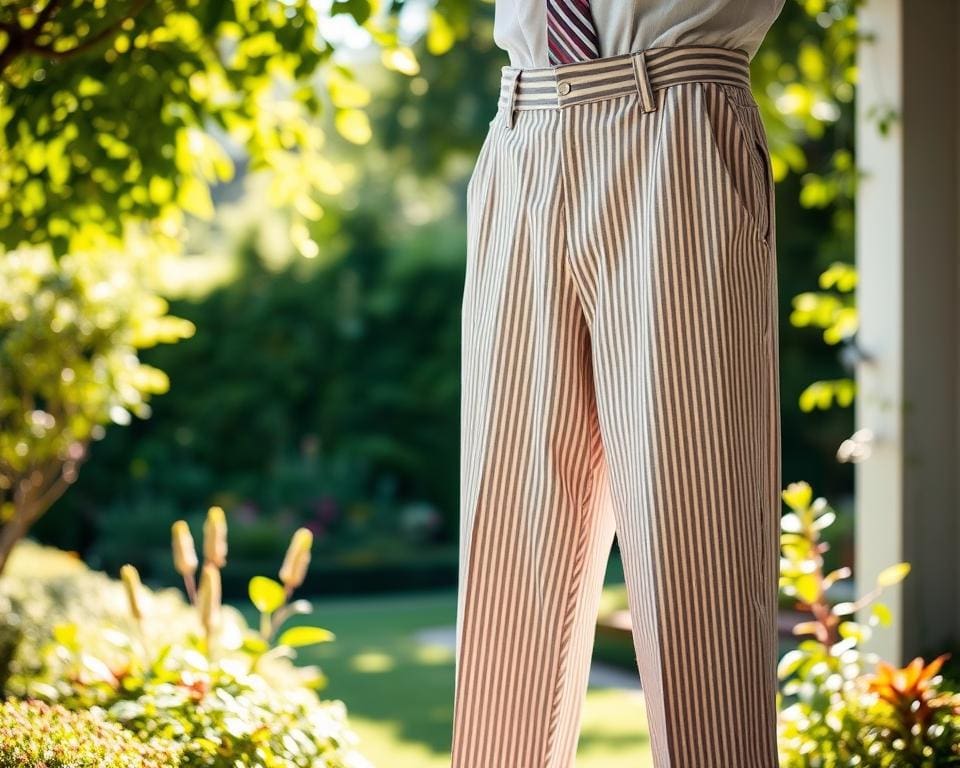 Is seersucker geschikt voor zomerbroeken?