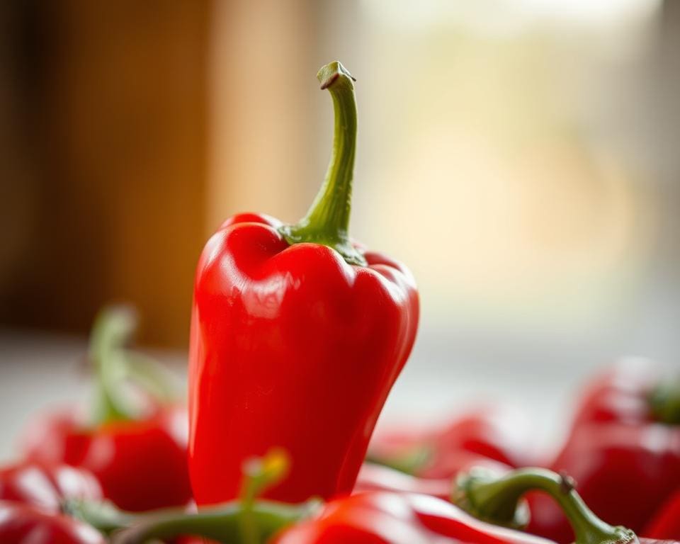 Welke voedingsstoffen zitten er in rauwe paprika?